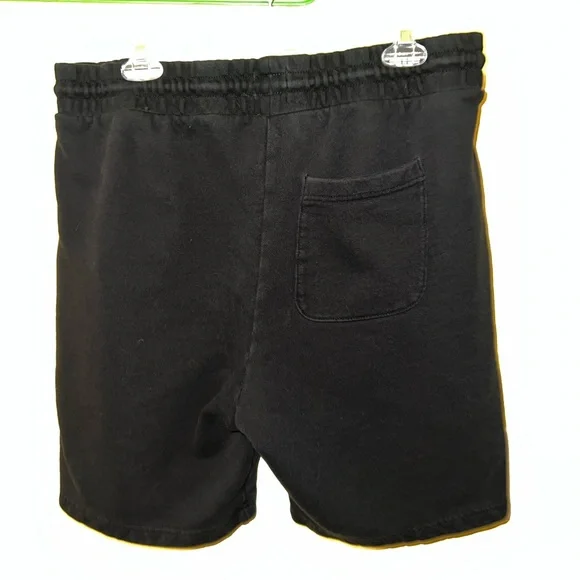 H&M Black Drawstring Cotton Shorts Size XL - Picture 3 of 13